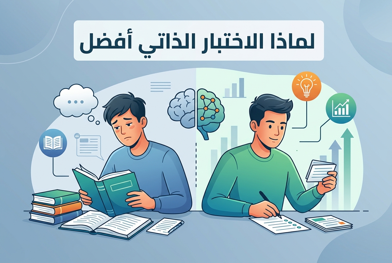 لماذا الاختبار الذاتي أفضل من إعادة القراءة