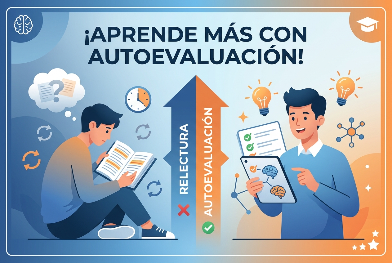 Por qué evaluarte a ti mismo es mejor que releer