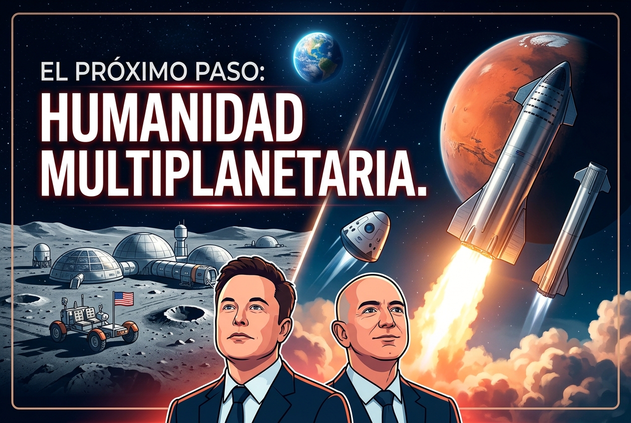 SpaceX y los multimillonarios compiten para convertir a la humanidad en una especie multiplanetaria