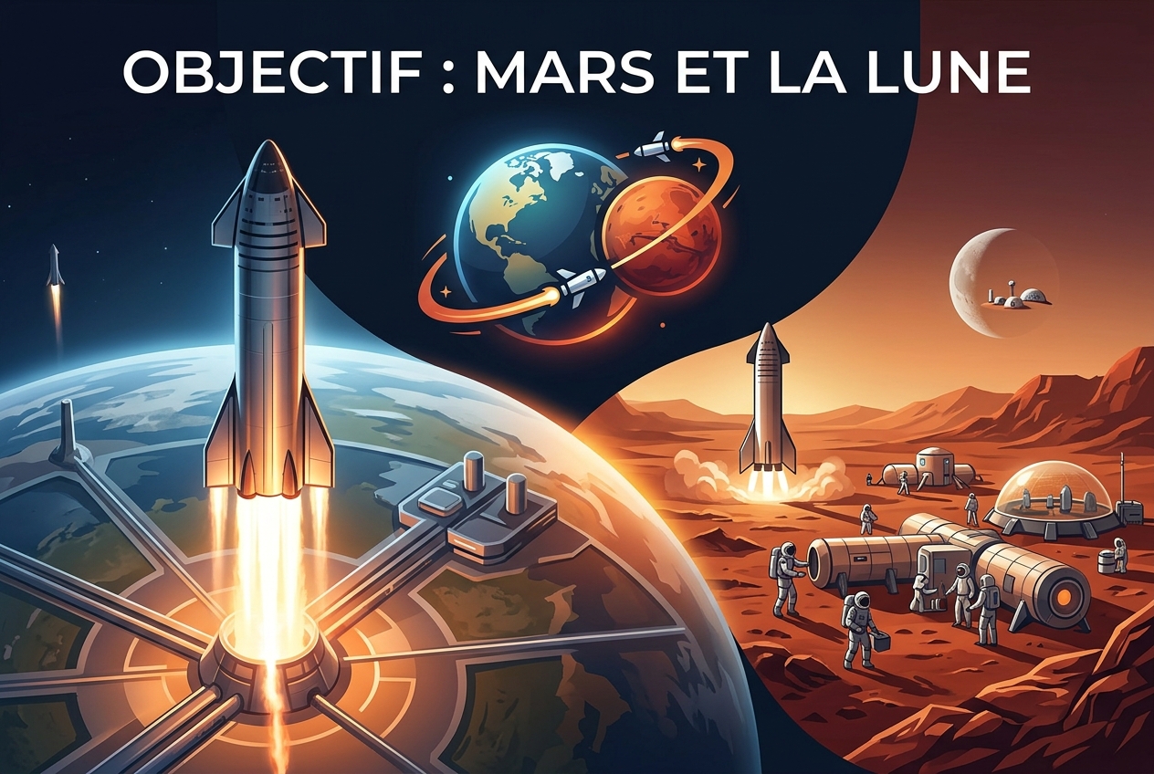 SpaceX et les milliardaires en course pour faire de l'humanité une espèce multiplanétaire