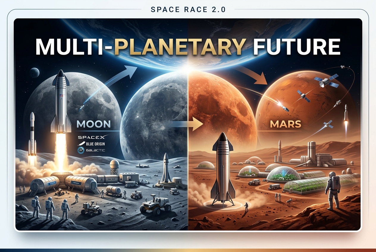 SpaceX et les milliardaires en course pour faire de l'humanité une espèce multiplanétaire