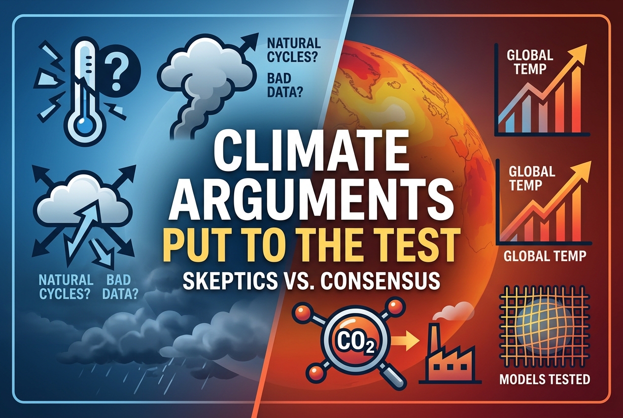 The Skeptics' Climate Arguments, Put to the Test