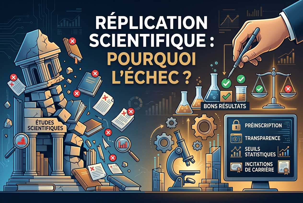 Pourquoi tant d'études célèbres échouent à la réplication