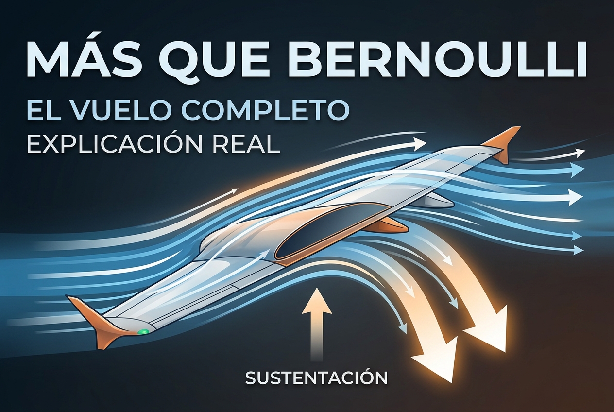 Por qué Bernoulli solo no puede explicar cómo vuelan los aviones