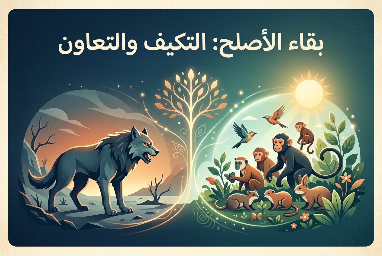 'بقاء الأصلح' لا يعني أبدًا أن الأقوى هو من ينتصر