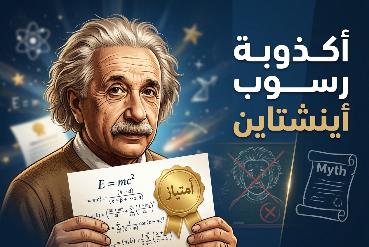 أينشتاين لم يرسب قط في الرياضيات، فلماذا نصدق ذلك؟