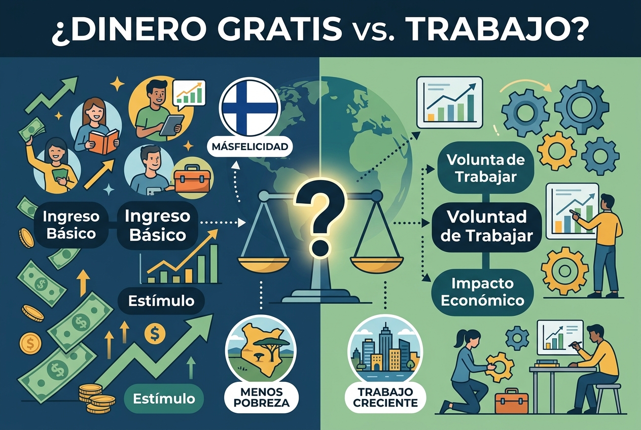 ¿Hace que la gente deje de trabajar el dinero gratis?