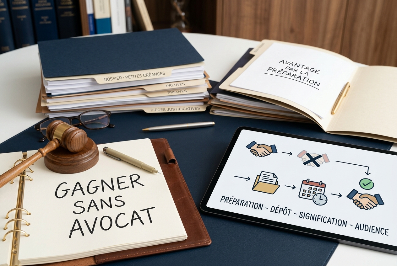 Poursuivre quelqu’un en justice pour de l’argent sans engager d’avocat