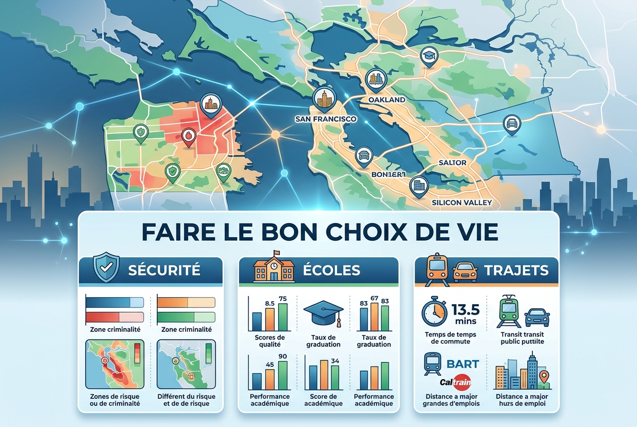 Où la sécurité, les écoles et les trajets façonnent les choix de vie dans la région de la Baie