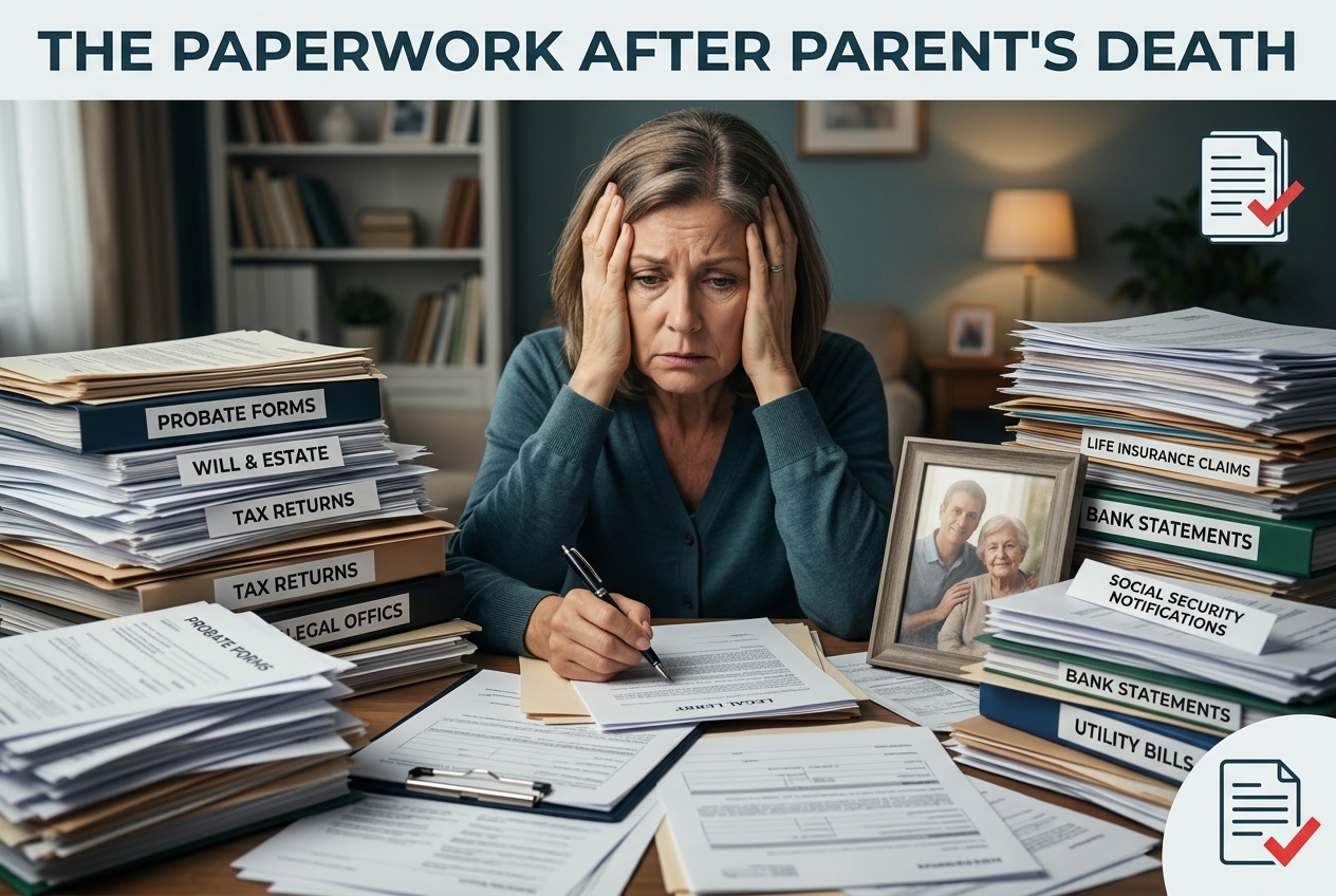 Nobody Warns You How Much Paperwork Follows a Parent’s Death
