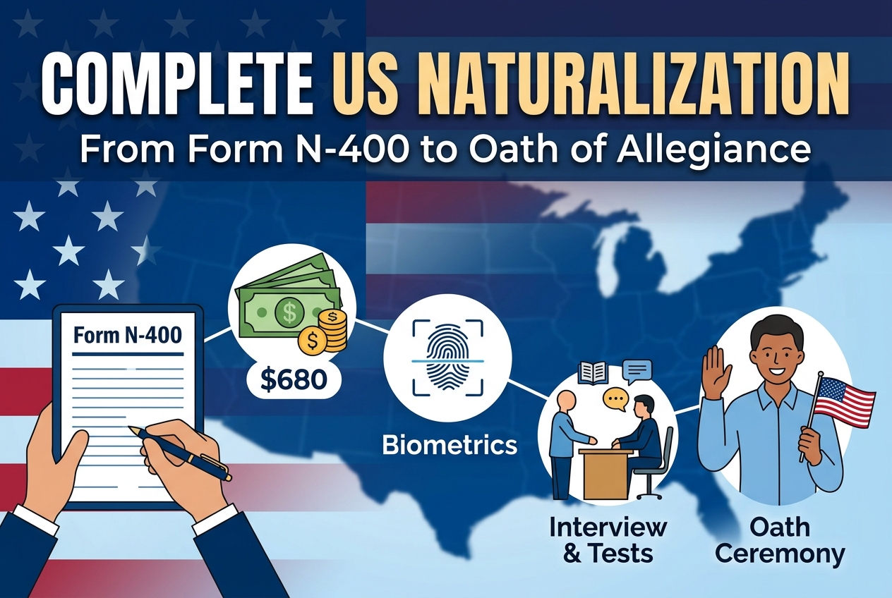 Complete the US Naturalization Process from Form N-400 to Oath