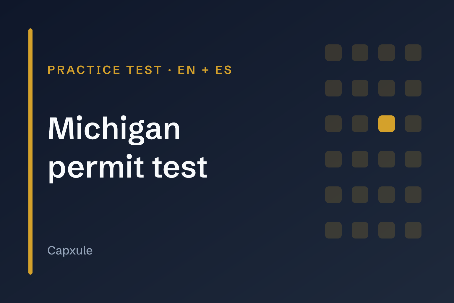 Michigan permit test: practice test with original questions from the driver handbook