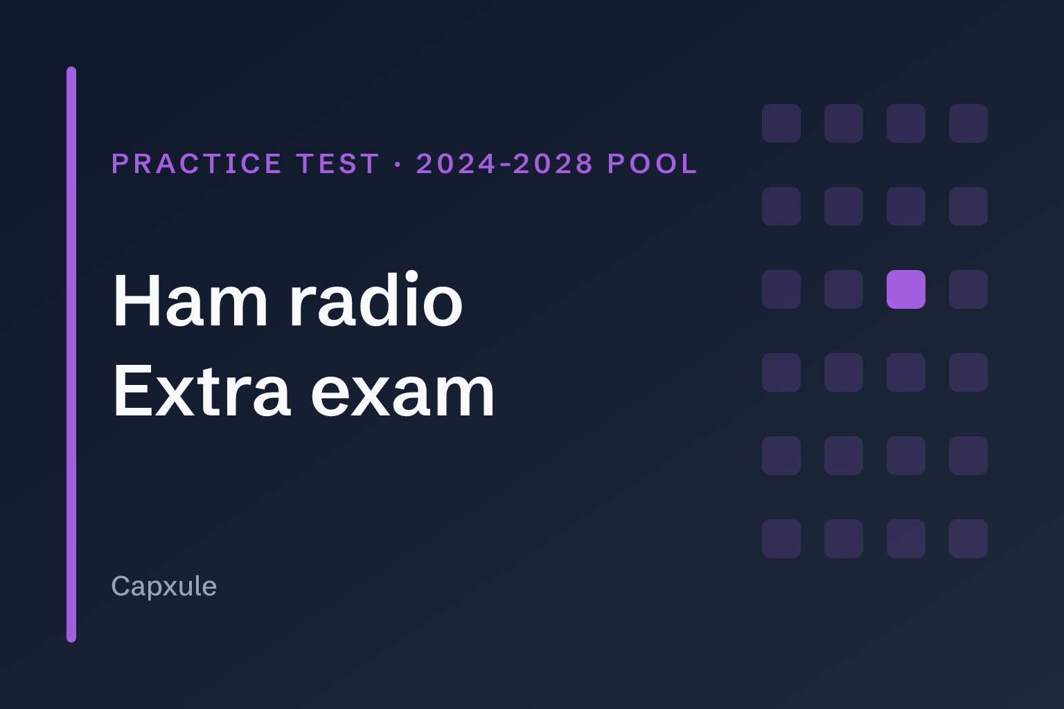 Ham radio Amateur Extra exam (2024-2028 pool): practice test with the NCVEC questions