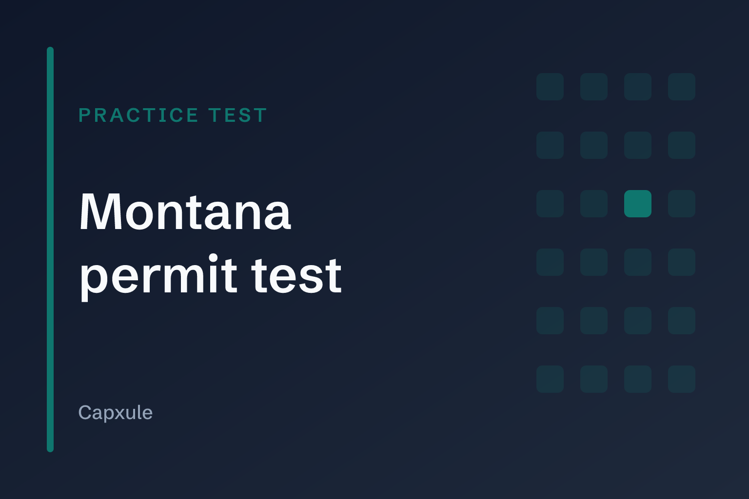 Montana permit test: practice test with original questions from the driver handbook
