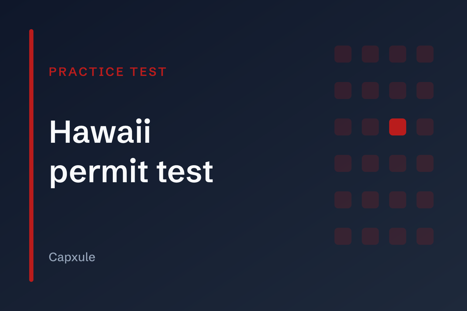 Hawaii permit test: practice test with original questions from the driver handbook