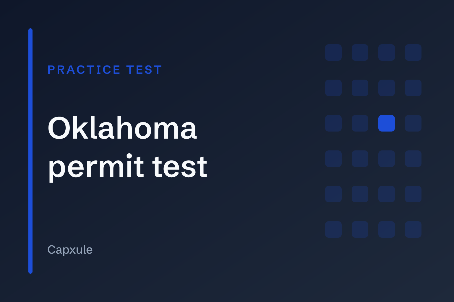 Oklahoma permit test: practice test with original questions from the driver handbook