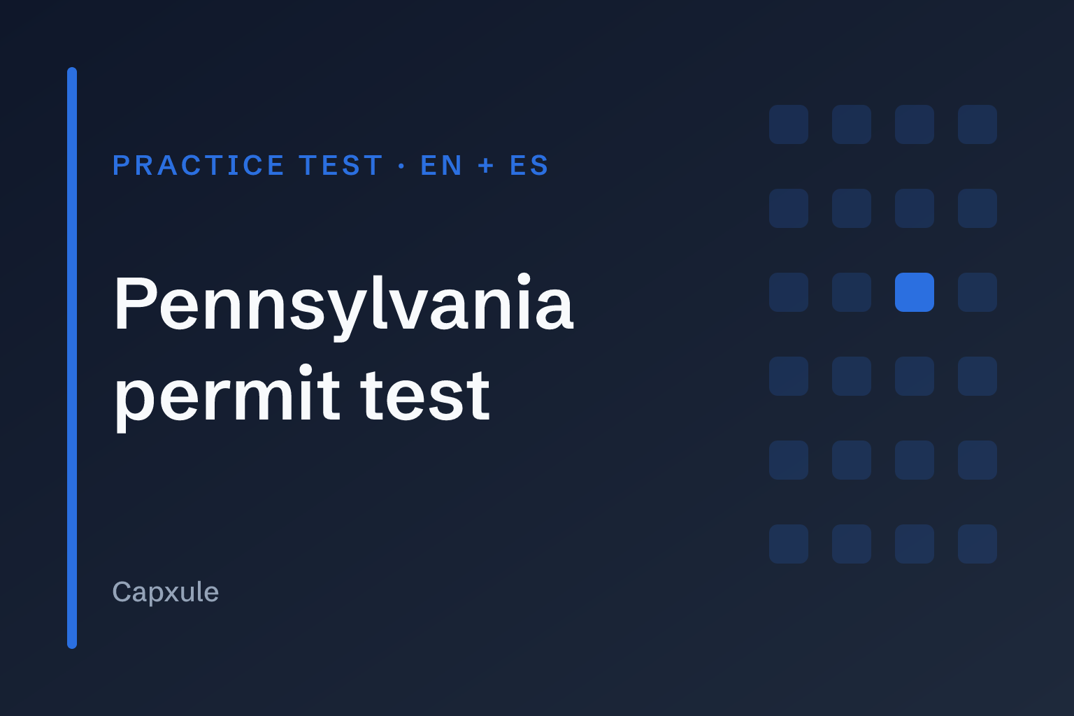 Pennsylvania permit test: practice test with original questions from the driver handbook