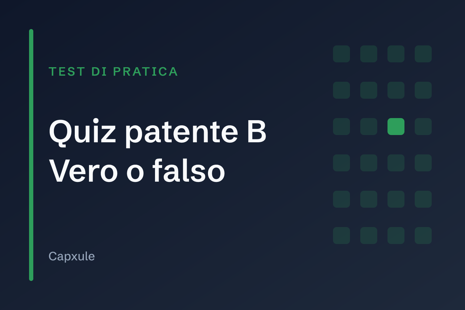 Quiz patente B: test di pratica con le domande del listato ministeriale