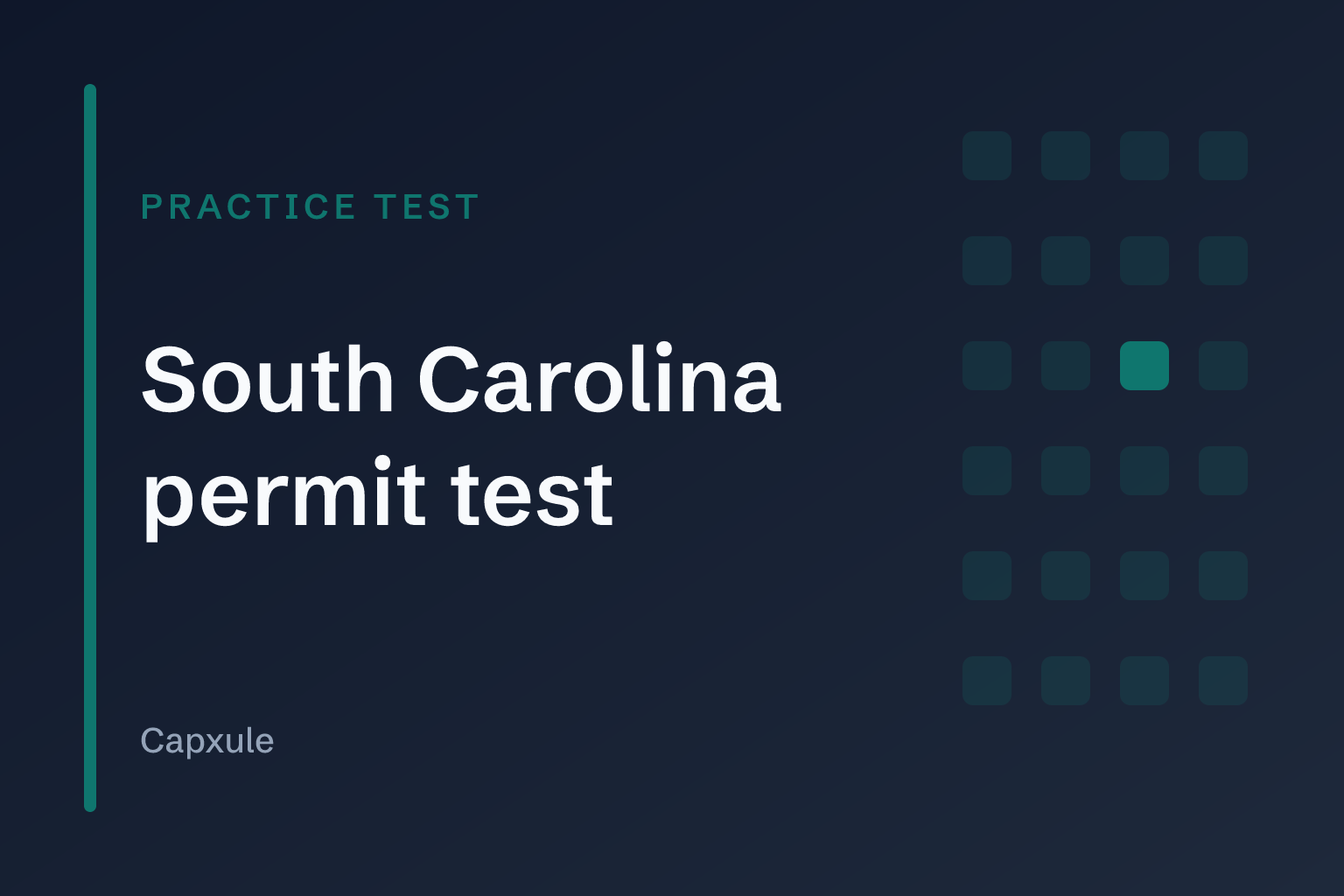 South Carolina permit test: practice test with original questions from the driver handbook
