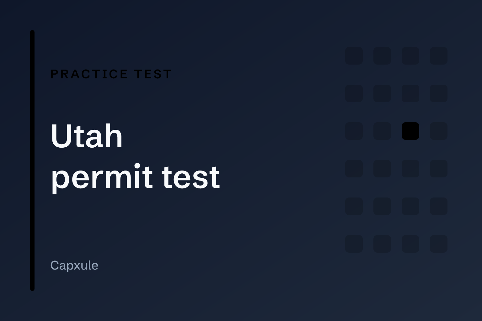 Utah permit test: practice test with original questions from the driver handbook