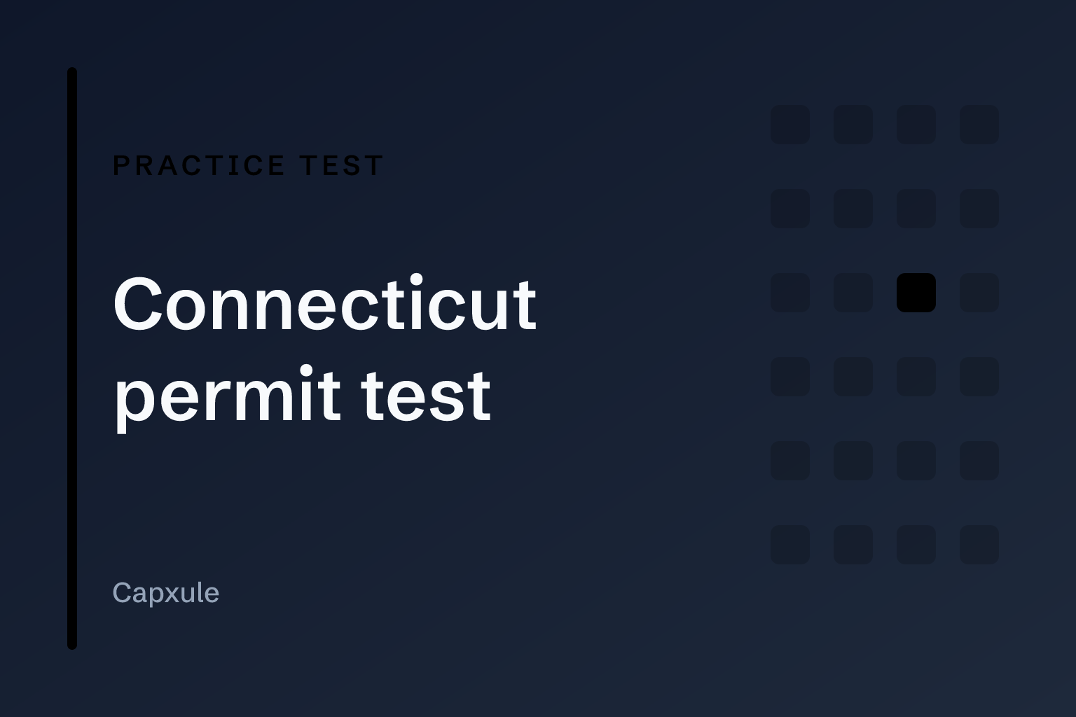 Connecticut permit test: practice test with original questions from the driver handbook