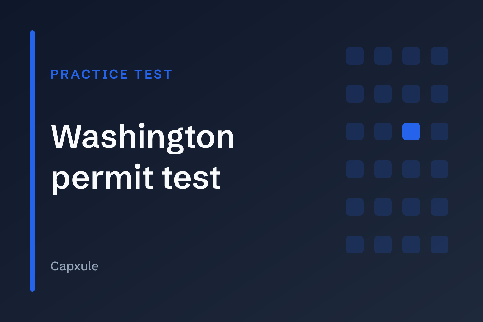 Washington permit test: practice test with original questions from the driver handbook