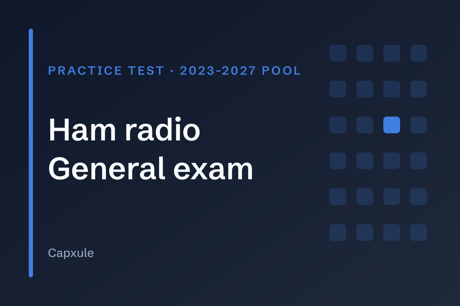 Ham radio General exam (2023-2027 pool): practice test with the NCVEC questions