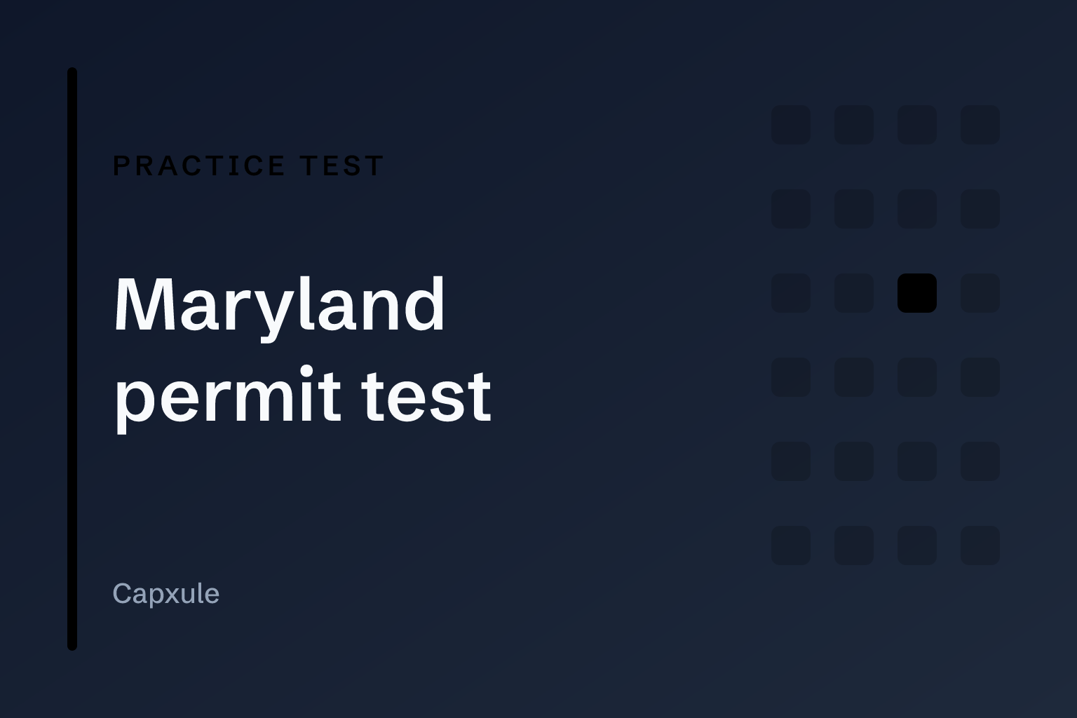 Maryland permit test: practice test with original questions from the driver handbook