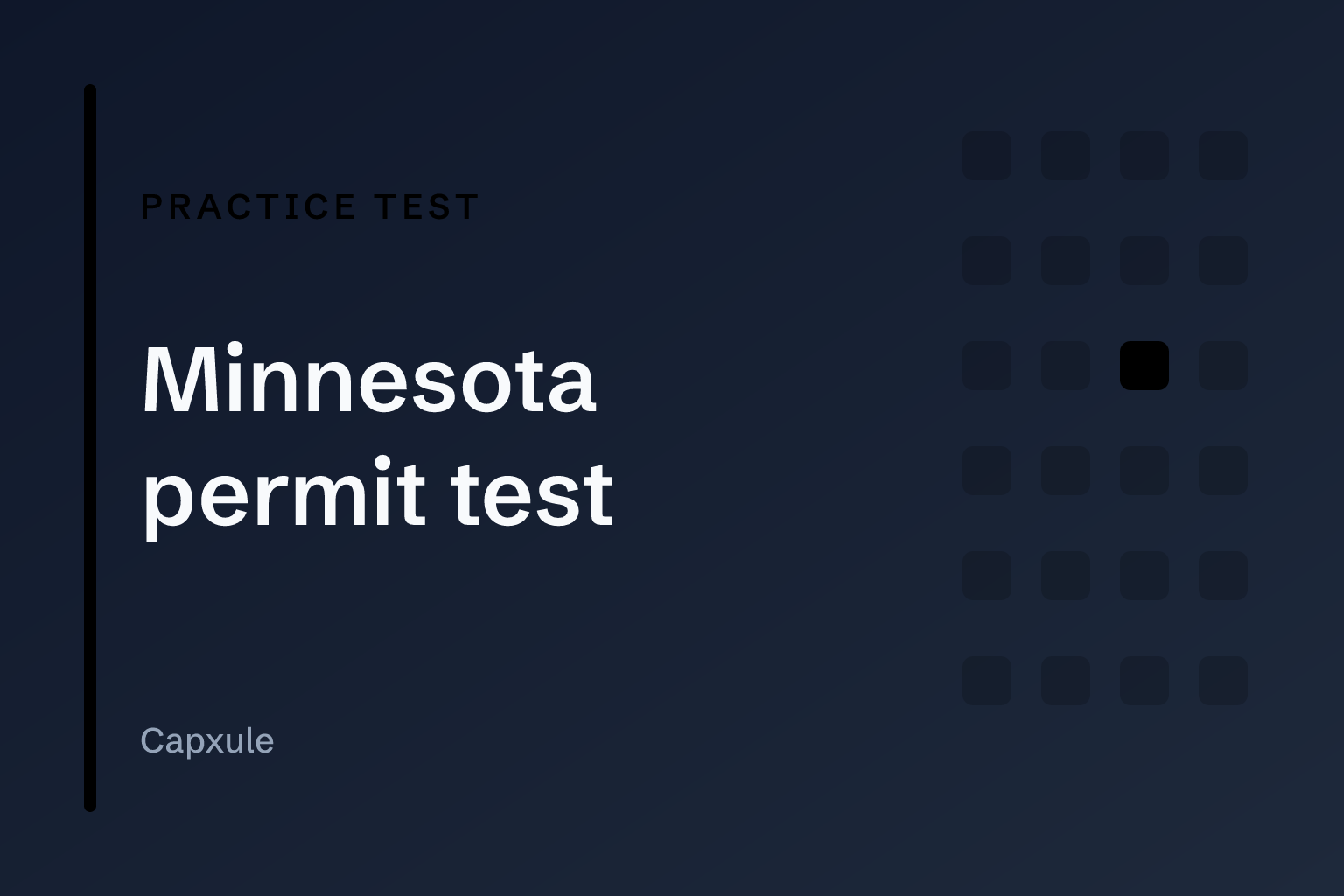 Minnesota permit test: practice test with original questions from the driver handbook