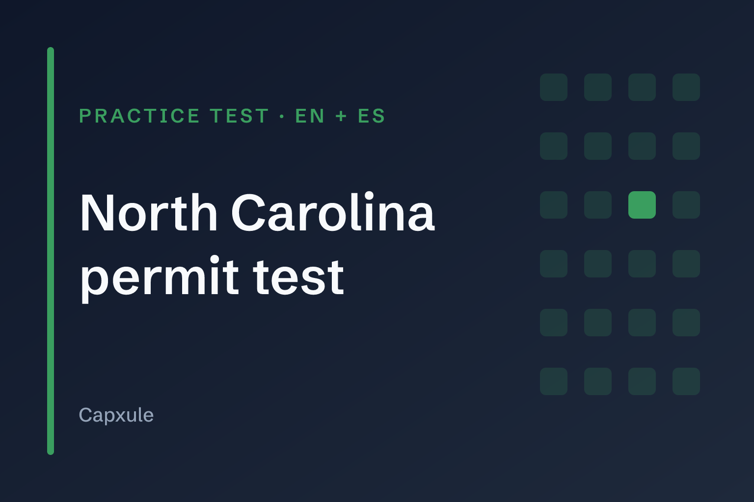 North Carolina permit test: practice test with original questions from the driver handbook