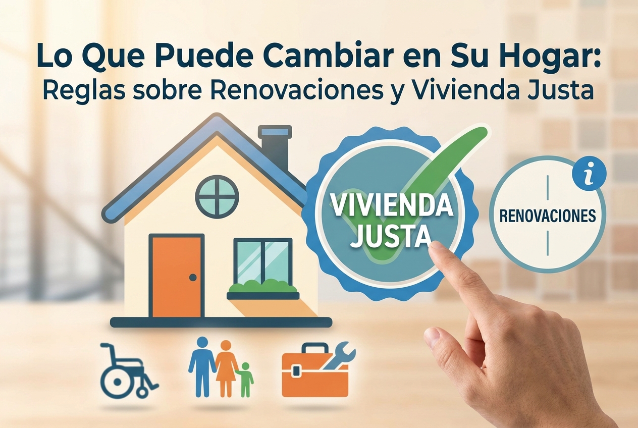 Lo Que Puede Cambiar en Su Hogar: Reglas sobre Renovaciones y Vivienda Justa