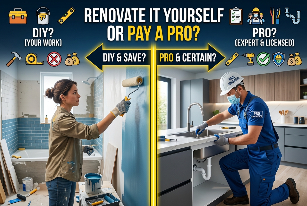 Renovate It Yourself or Pay a Pro?