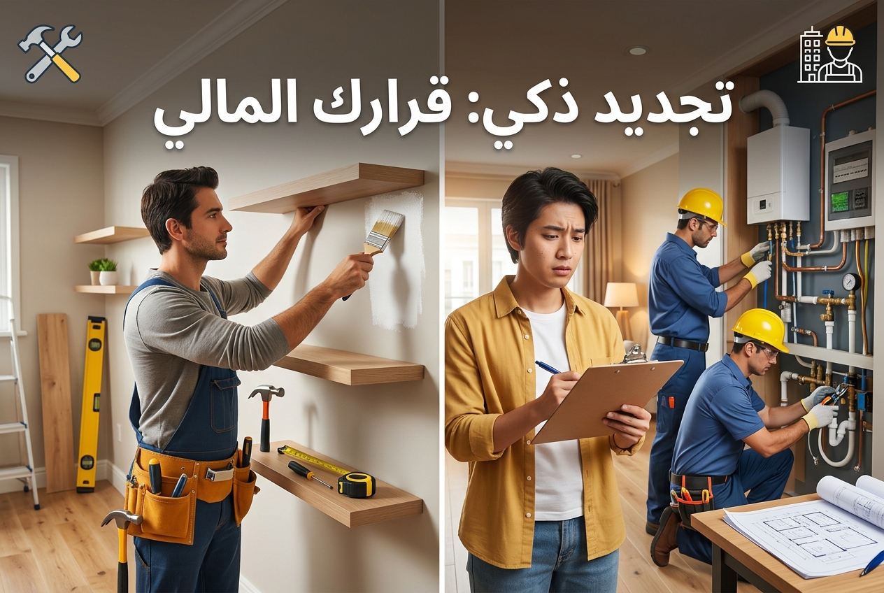 هل تجدد بنفسك أم توظف محترفًا؟