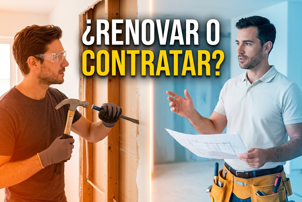 ¿Renovar tú mismo o pagar a un profesional?
