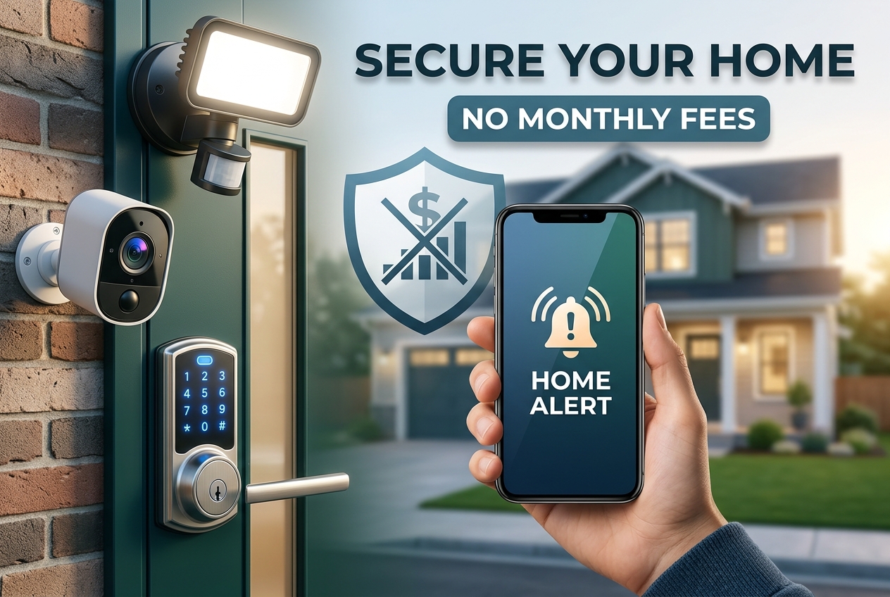 You Can Secure Your Home Without Paying Monthly Fees