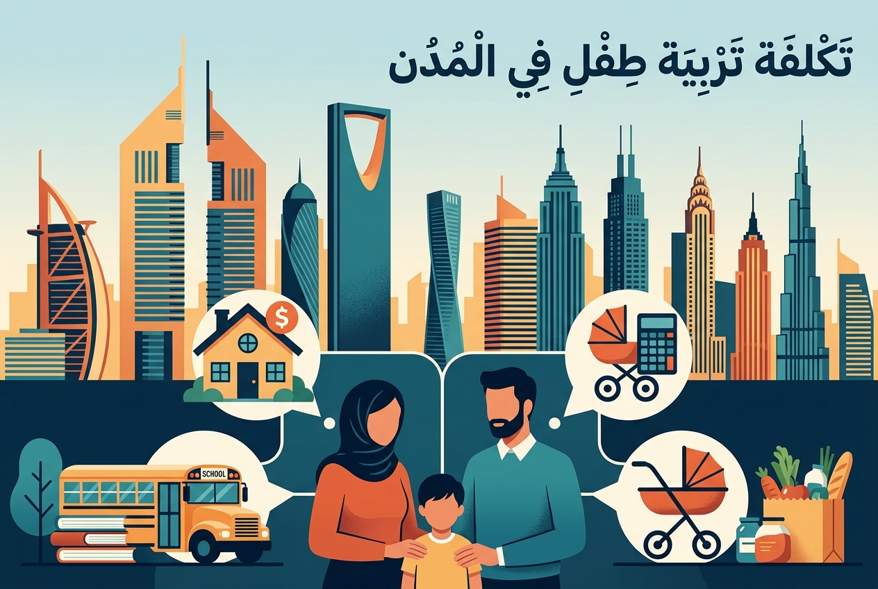 ما هي التكلفة الحقيقية لتربية طفل في المدن ذات الأسعار المرتفعة