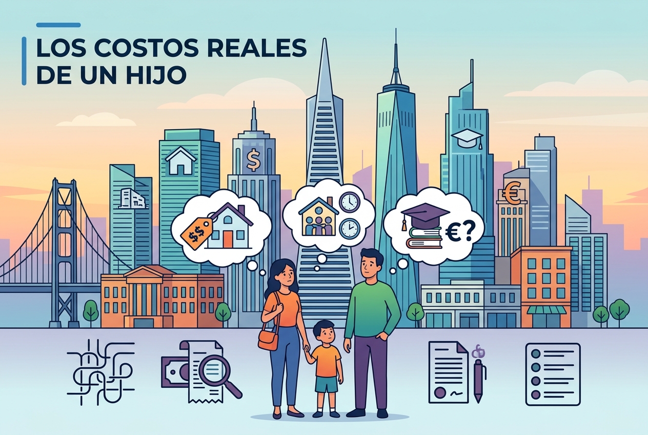 Lo que realmente cuesta criar a un hijo en ciudades de alto costo