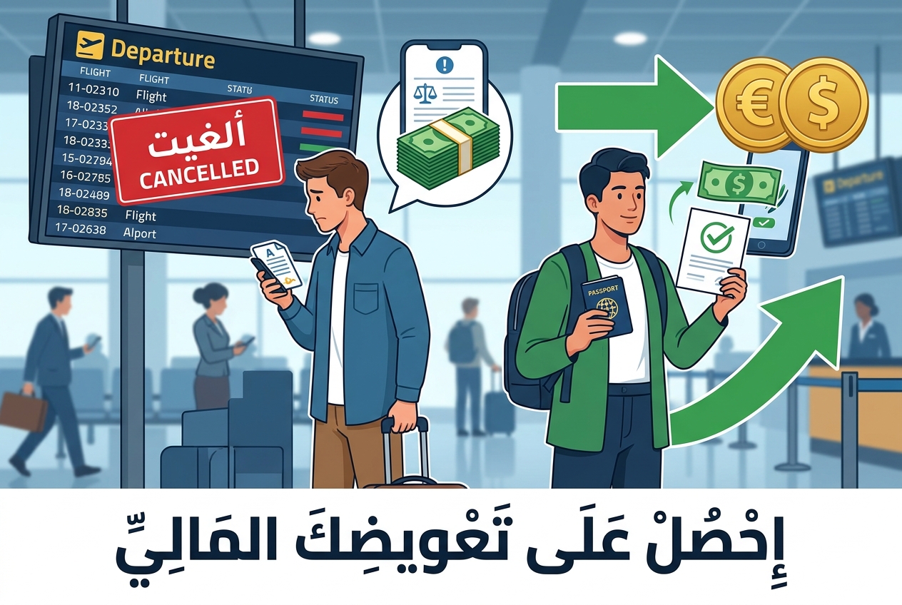 رحلتك الملغاة قد تستحق لك تعويضًا ماليًا