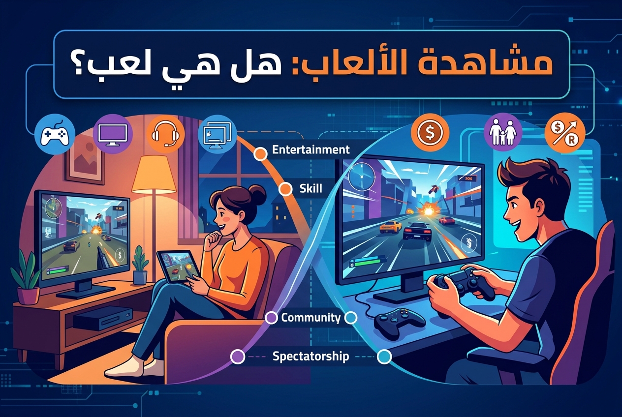 هل مشاهدة شخص آخر يلعب تُعتبر لعبًا؟