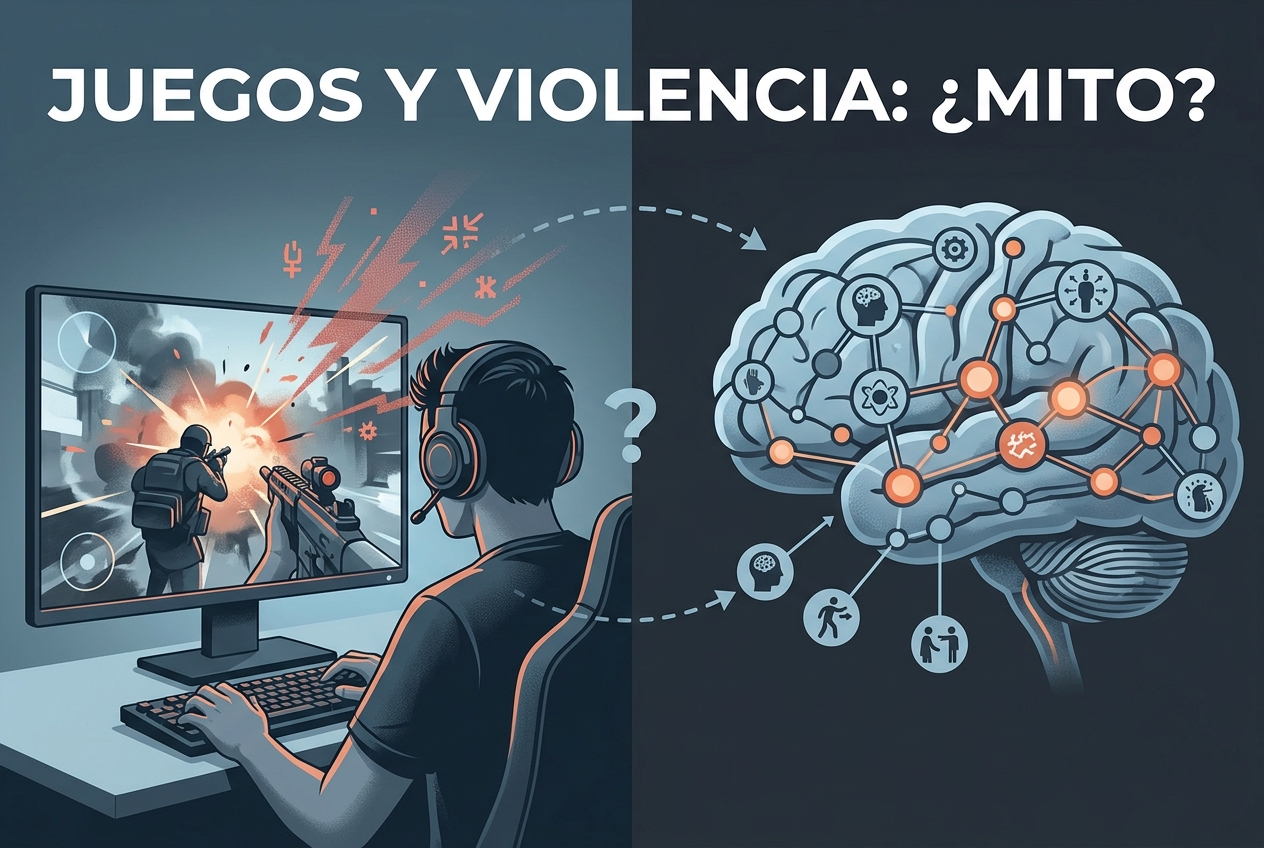 ¿Los juegos violentos realmente hacen que las personas sean violentas?