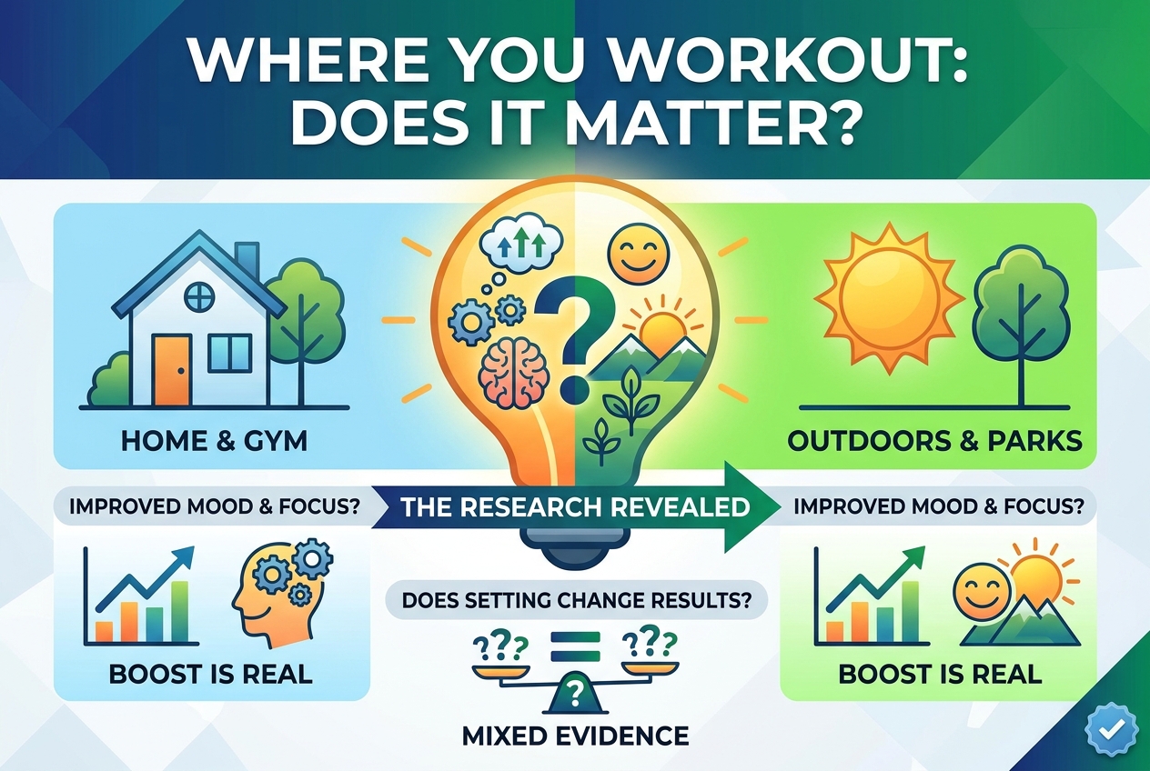 Does Where You Exercise Change What It Does for Your Mind?