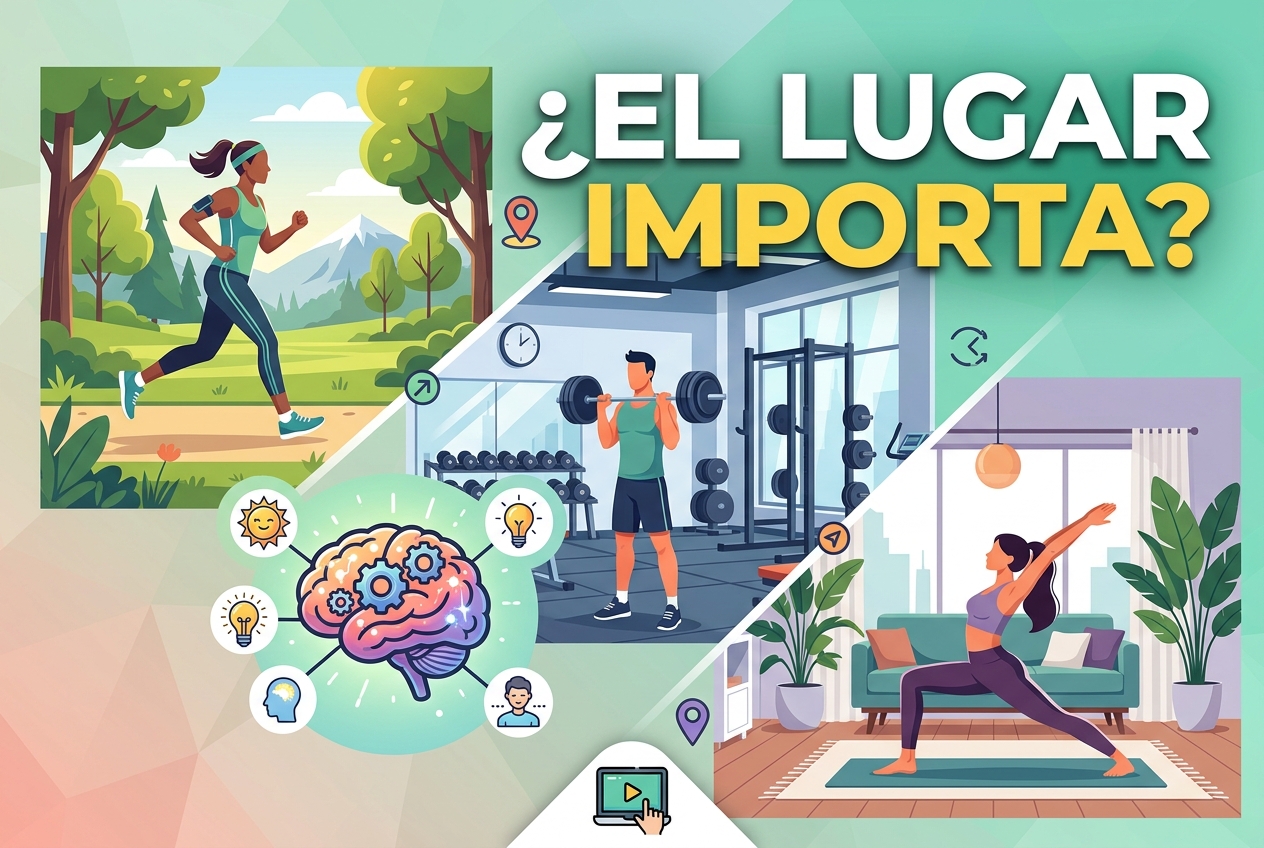 ¿Cambia el lugar donde haces ejercicio lo que hace por tu mente?