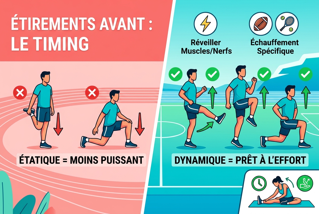 S'étirer avant l'exercice pourrait nuire à vos performances