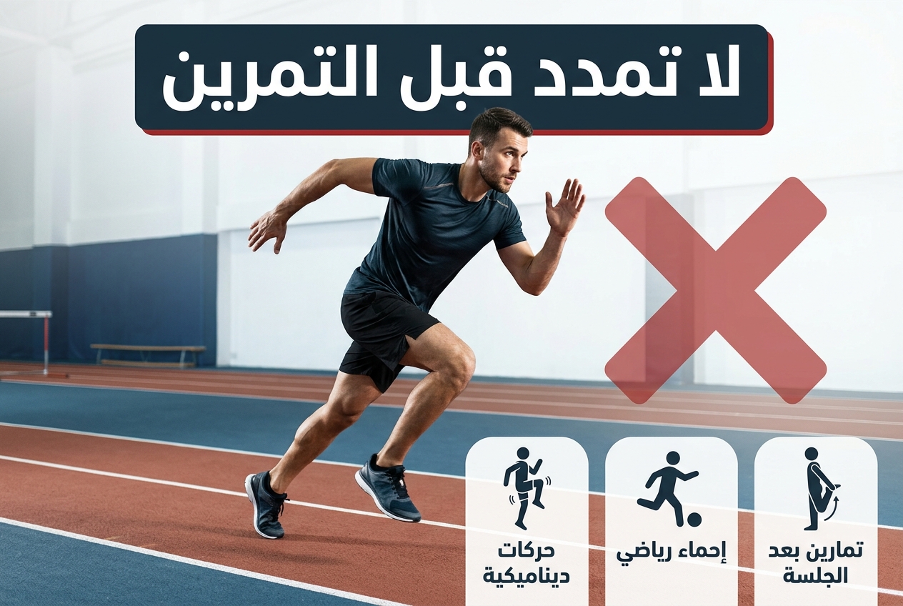 تمارين الإطالة قبل التمرين قد تضر بأدائك