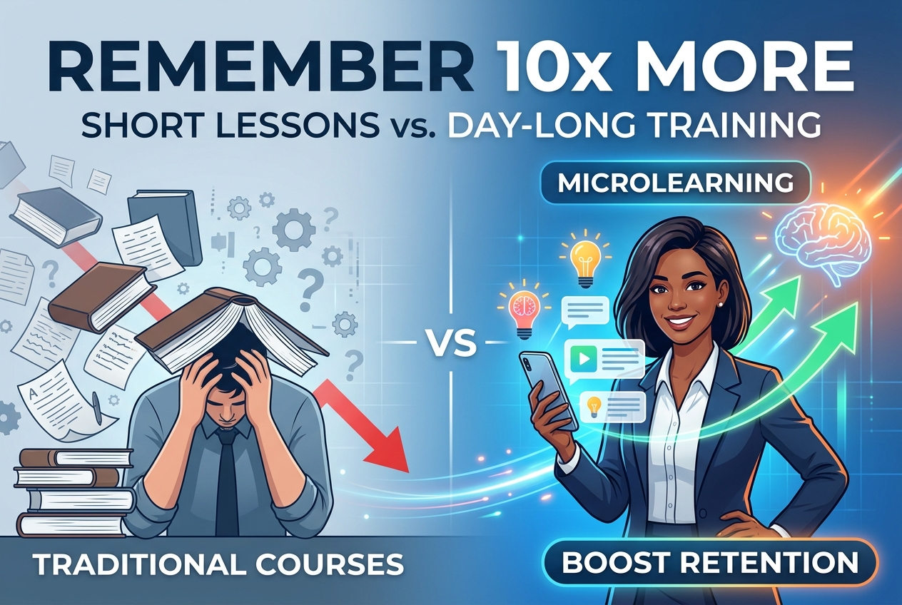 Short, Focused Learning Beats Traditional Courses for Remembering More