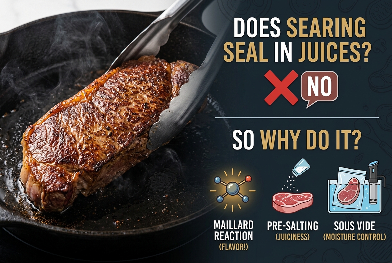Searing Doesn't Seal In Juices, So Why Do It?