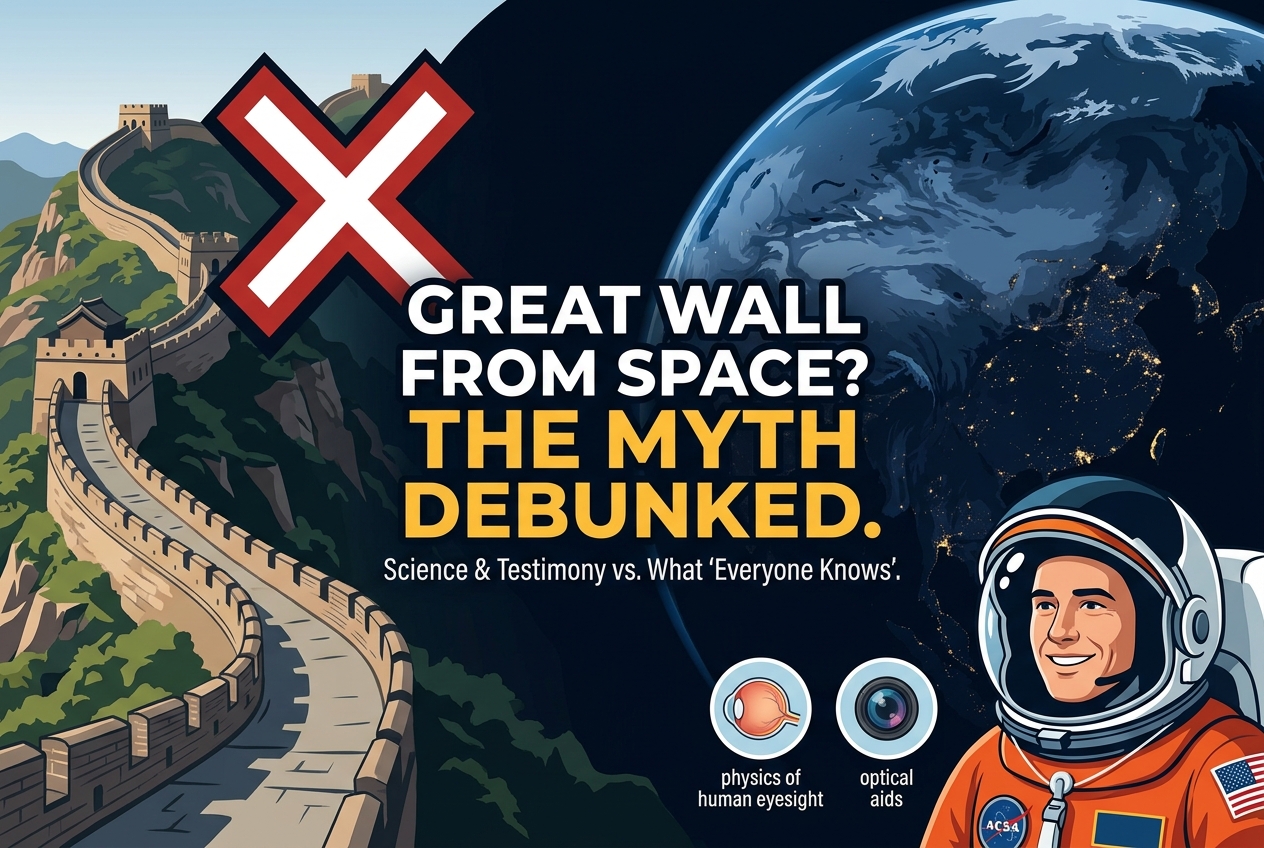 No se puede ver la Gran Muralla desde el espacio