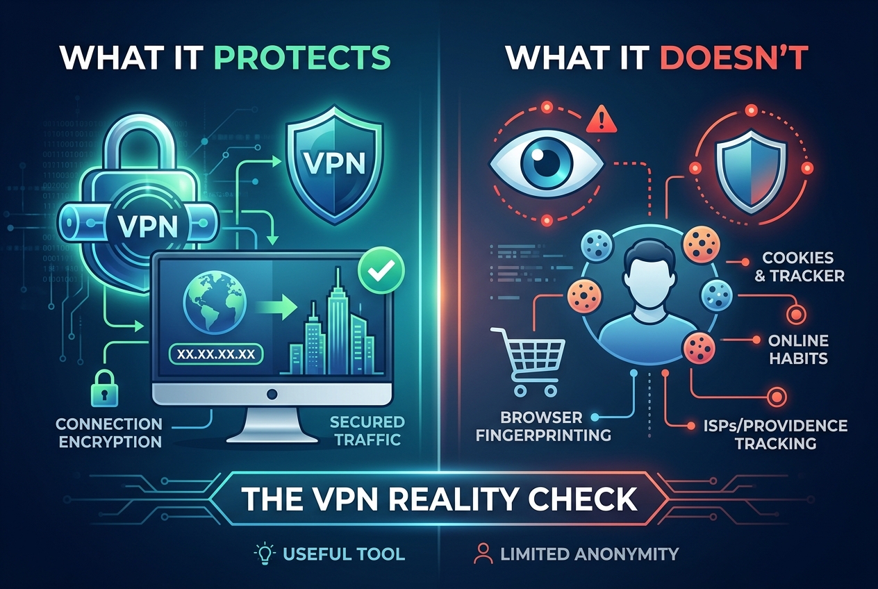 What a VPN Actually Protects, and What It Doesn't