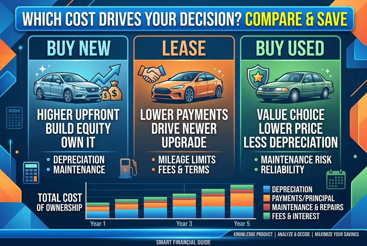 Should You Buy, Lease, or Buy Used?