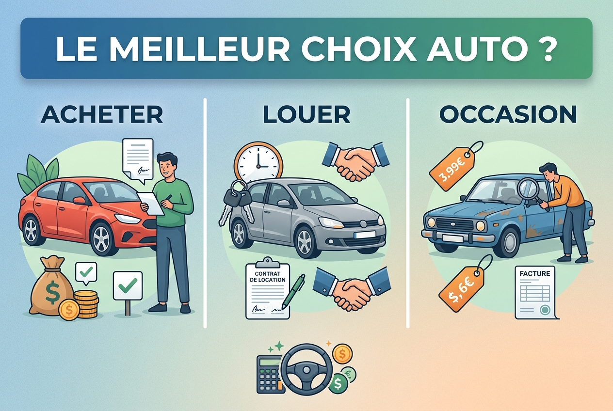 Faut-il acheter, louer ou acheter d'occasion ?